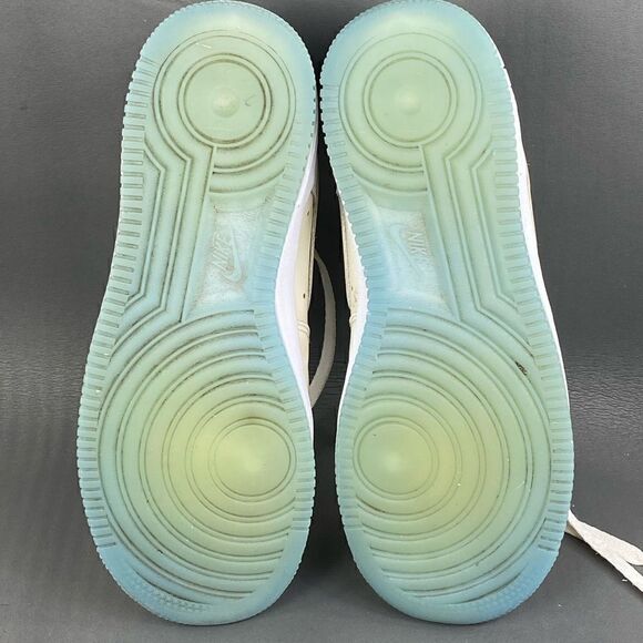 Nike Air Force 1 Low White UV Reflective Faded Trainers womens size 7 - Picture 7 of 8
